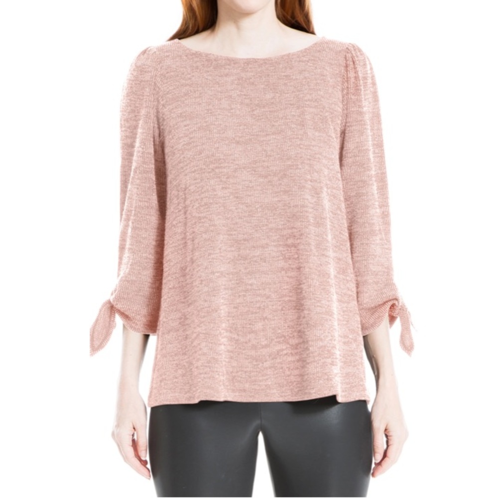 Nordstrom Mac Studio blush sweater the tie sleeves - size S - Picture 2 of 6